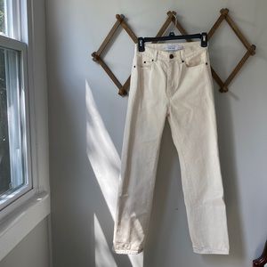 & other stories cream denim pants - L.A. Atelier, Size 25
